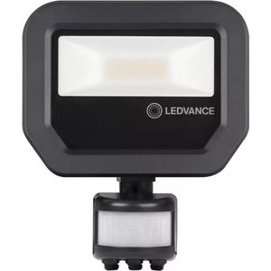 Ledvance - LED Breedstraler Sensor GEN 4 - Zwart - 8W - 1200lm - IP66