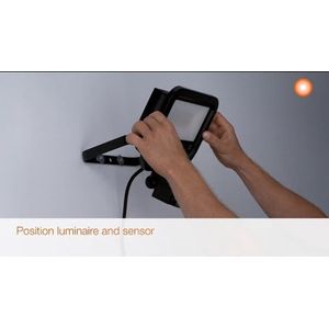 Ledvance LED Breedstraler Sensor GEN 3 Wit 10W 1200lm 100D - 840 Koel Wit | IP65 - Bewegings- en lichtsensor - Symmetrisch