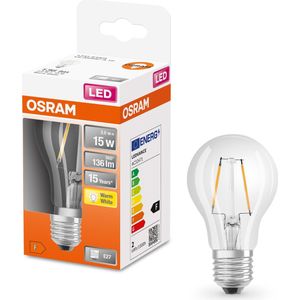 OSRAM LED lamp | NaN: E27 | Warm Wit | 27- K | 1,5- W | vervanger voor 15 W
