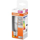 OSRAM Lamps, Base: E27, Cool Daylight, 6500 K, 10 W, vervanging voor 75 W gloeilamp, frosted, LED STAR STICK 1 Pack,enkele verpakking