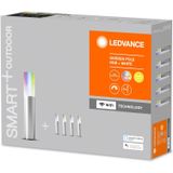 LEDVANCE Slimme led-tuinlamp met WiFi-technologie, basispakket met 5 LED-tuinpalen voor buiten, RGB-kleuren veranderlijk, compatibel met Google en Alexa, SMART+ GARDEN