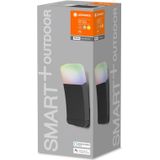 Ledvance Smart+ Wifi Wandlamp Curve Donker Grijs Buiten 9W 520lm - 830 Warm Wit | RGBW - Dimbaar
