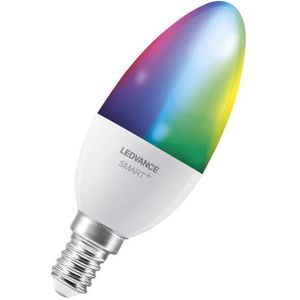 LEDVANCE LED lamp | Lampvoet: E14 | RGBW | 2700…6500 K | 5 W | SMART+ WiFi Candle Multicolour [Energie-efficiëntieklasse A+]