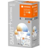 LEDVANCE Slimme LED-lamp met WiFi-technologie, E14-aansluiting, dimbaar, dimbaar lichtkleur (2700-6500K), 40W vervanging, SMART+ WiFi mini afstembare lamp wit, pak van 3