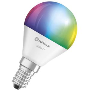 LEDVANCE LED lamp | Lampvoet: E14 | RGBW | 2700…6500 K | 5 W | mat | SMART+ WiFi Mini Bulb Multicolour [Energie-efficiëntieklasse A+]
