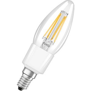 LEDVANCE LED lamp | Lampvoet: E14 | Warm wit | 2700 K | 4 W | SMART+ Filament Classic Dimmable [Energie-efficiëntieklasse A++]