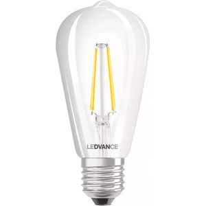 LEDVANCE Intelligente ledlamp met wifi-technologie, E27-fitting, dimbaar, warm wit (2700 K), vervangt gloeilampen door 60 W, Smart WiFi Edison dimbaar, 1 stuk