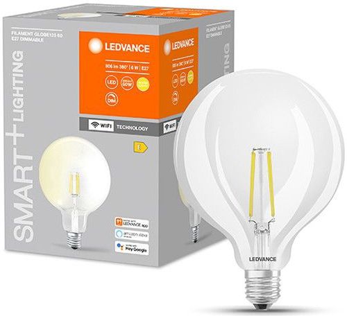 LEDVANCE - SMART+ globe 60W/827 klares Filament E27 WiFi