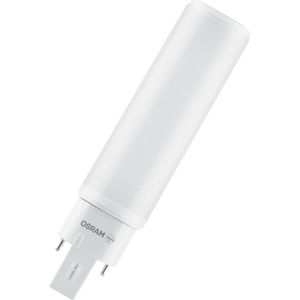 OSRAM OSRAM DULUX D LED EM & AC MAINS / LED buis: G24d-2, Lengte: 148 mm, 7 W, 18 W vervanger voor, mat, Cool White, 4- K