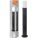 LEDVANCE SMART+ WI-FI 80cm PIPE Post - donkergrijze dimbare led-vloerlamp voor buiten van aluminium, RGB-kleurregeling, 10 W, 3000 Kelvin warm wit, 380 lumen, IP44