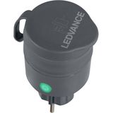 LEDVANCE Smart stopcontact voor buiten met wifi in compact design, voor integratie van conventionele apparaten in de smart home, bestuurbaar met Alexa & Google, Smart+ Outdoor Compact Plug, 1 stuk