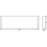 LEDVANCE - Linear Shelf - Wandlamp - Wit - Aluminium en Polycarbonaat, IP44 Bescherming
