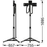 LEDVANCE - Worklight Battery Tripod - Werklamp - Geel / Oranje - Aluminium