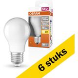 6x Osram LED lamp E27 | Peer A60 | Mat | 2700K | 4.9W (40W)