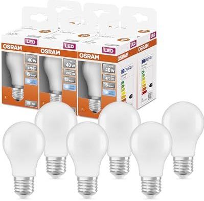 Osram - Peervormige LED Lamp - Helder Koelwit - E27 - 6 Stuks