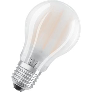 OSRAM Ledlampen met E27-fitting | klassieke zuigervorm, mat, energiebesparend, 75W-vervanging, warm wit, levensduur (15.000H) | PARATHOM CLASSIC A 75 7,5 W/2700 K E27