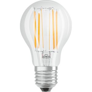OSRAM Ledlampen met E27-fitting | klassieke zuigervorm, helder filament, energiebesparend, 75W-vervanging, warm wit, levensduur (15.000H) | PARATHOM CLASSIC A 75 7,5 W/2700 K E27