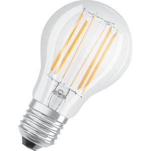 OSRAM Lamps LED lamp, Voet: E27, Koel wit, 4000 K, 7,50 W, vervanging voor 75 W gloeilamp, transparant, LED BASE CLASSIC A Set van 3,Koel wit