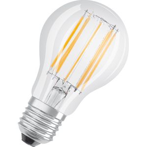 OSRAM Lamps, poten: E27, warmwit, 2700 K, 11 W, vervanging voor 100 W gloeilamp, helder, LED BASE CLASSIC A set, 3 stuks, warmwit