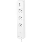 Stekkerdoos - 7-Poorts - 3 Stopcontacten - 4 USB-Poorten - Wifi-Besturing