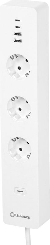 Stekkerdoos - 7-Poorts - 3 Stopcontacten - 4 USB-Poorten - Wifi-Besturing