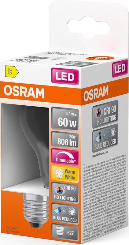 Dimbare LED Lamp - Classic A - Dimbaar - Natuurlijk Lichtspectrum