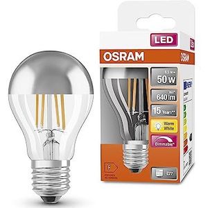 OSRAM LED STAR KLASSISK B40 LED-lampe til E14-base, stearinlys, fil, 470 lumen, varm hvid (2700k), udskiftning til konventionelle 40W pærer, ikke dæmpbar, 6-pack