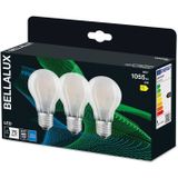 BELLALUX - LED-lamp - Koud Wit - E27-basis - Matglas - 3-Pak - 1-55 Lumen - Niet-dimbaar
