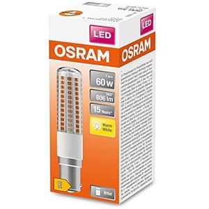 OSRAM LED SPECIAL T SLIM / LED lamp: B15d, 7 W, vervanging voor 60 W, helder, Warm Wit, 2700 K Verpakking van 4