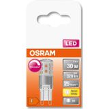 OSRAM 4058075607286 LED-lamp Energielabel F (A - G) G9 Batterij 3 W = 30 W Warmwit (Ø x l) 16 mm x 52 mm 1 stuk(s)