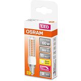 OSRAM LED SPECIAL T SLIM DIM / LED lamp: E14, dimbaar, 7 W, vervanger voor 60 W, helder, warm wit, 2700 K Verpakking van 6