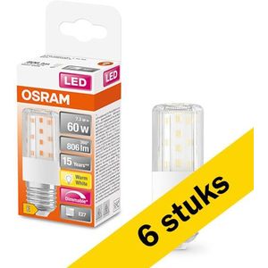 6x Osram LED lamp E27 | Special T Slim | 2700K | Dimbaar | 7.3W (60W)