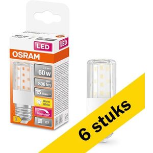 OSRAM Lamps LED SPECIAL T SLIM DIM / LED lamp: E27, dimbaar, 7,30 W, vervanger voor 60 W, helder, warm wit, 2700 K Verpakking ,6-pack