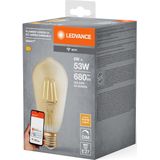 Ledvance - Smart WIFI Filament LED-lamp - Edison-bolvorm - Dimbaar - Warm Wit