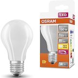 6x Osram LED lamp E27 | Peer A60 | Mat | 2700K | Dimbaar | 7W (60W)