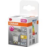 Osram - LED Reflector Lamp - Dimbaar - GU10 Fitting - Glas