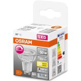 OSRAM Superstar dimbare LED lamp met bijzonder hoge kleurweergave (CRI9-), GU1-basis helder glas ,Warm wit (27-K), 35- Lumen, substituut voor 5-W-verlichtingsmiddel dimbaar, 1-Pak