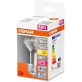 OSRAM Lamps 4058075620308 Superstar dimbare LED lamp met bijzonder hoge kleurweergave (CRI90) E27 basis helder glas Warm wit (2700K) 345 Lumen substituut voor 60W verlichtingsmiddel 1 PakH elder