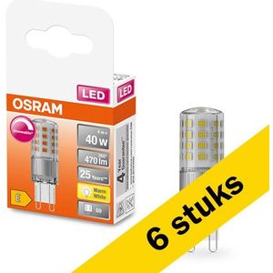 6x Osram G9 LED capsule | SMD | Helder | 2700K | Dimbaar | 4W (40W)