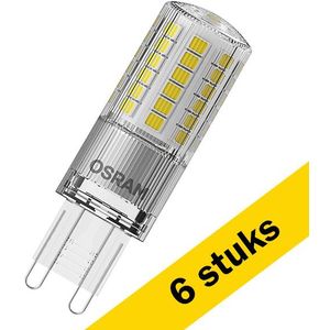 6x Osram G9 LED capsule | SMD | Helder | 2700K | 4.8W (50W)