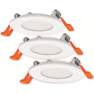 Inbouwspot met geïntegreerde driver, 3 x 85MM, 3000K, 1 Stuk