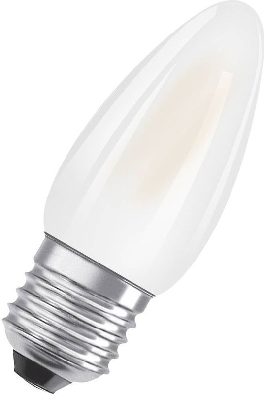 OSRAM LED Star Classic B25 LED-lamp voor E27 basis, kaarsvorm, mat glas, 250 lumen, warmwit (2700 k), vervanging voor conventionele 25 W lampen, niet dimbaar, 1 verpakking