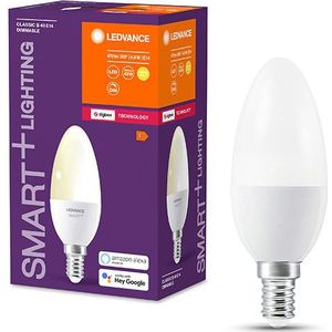 LEDVANCE Slimme LED lamp met ZigBee technologie, E14-basis matte optiek ,Warm