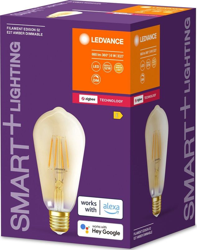 Ledvance - ST64 - Smart LED Lamp - Goud - 6W - Dimbaar