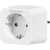 Ledvance smart socket voor binnen, voor de integratie van conventionele apparaten in het slimme huis, compatibel met Alexa, Google en Hue, SMART + ZB PLUG, verpakking van 1