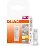 OSRAM Ster PIN LED lamp, G9-basis matte optiek,Warm wit (2700K), 180 Lumen, substituut voor 19W-verlichtingsmiddel niet-dimbaar, 1-Pak
