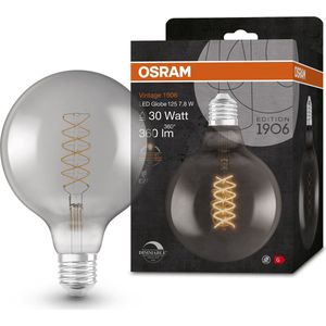 OSRAM Lamps 4058075761254 Vintage 1906 LED lamp, smoke tint, 78W, 360lm, Smoke