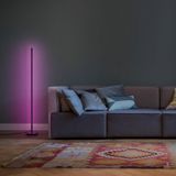 LEDVANCE - SMART+ WiFi Floor Round - Vloerlamp - Zwart - Afstandsbediening, WiFi-capabel, Indirecte Verlichting