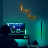 LEDVANCE - SMART+ WiFi Floor Round - Vloerlamp - Zwart - Afstandsbediening, WiFi-capabel, Indirecte Verlichting