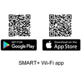 LEDVANCE - SMART+ WiFi Floor Round - Vloerlamp - Zwart - Afstandsbediening, WiFi-capabel, Indirecte Verlichting